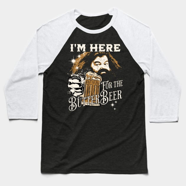 Drinking ButterBeer with on the Greats Potterhead Fans Baseball T-Shirt by Joaddo